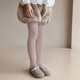 thumbnail image 4 of Cowsor Toddler Baby Girls Winter Fleece Lined Leggings Knit Thick Warm Full Length Tights Basic Velvet Pants, 4 of 7