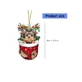 thumbnail image 5 of Acrylic Dog Christmas Tree Ornament Eye Catching Acrylic Hanging Decoration for Christmas Tree and Home Festival, 5 of 11