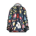 thumbnail image 3 of "Sunflower Bloom Backpack for Women - Trendsetting Wildflower Design School Bag with Anti-Theft Pocket, Comfortable Mesh Back Support & Roomy Main Compartment for Textbooks", 3 of 6