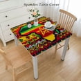 thumbnail image 2 of HAOXIT Tablecloth Decoration, Square February Festival Holiday Rectangle Table Cover Dining Room Kitchen Table for Party Supplies 60''x60'', 2 of 7