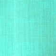 thumbnail image 1 of Ahgly Company Machine Washable Indoor Square Oriental Turquoise Blue Industrial Area Rugs, 6' Square, 1 of 4