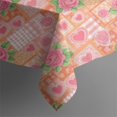 thumbnail image 5 of Pioneer Flower Floral Print Pattern Square Tablecloth, Waterproof Wipeable Spillproof Washable Table Cover for Home Kitchen Party Decor, 42"x42", 5 of 6