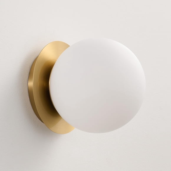 Aplique de Pared HONIEGG Moderno Globo Latón 6 Dorado Estilo Mid Century