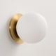 thumbnail image 1 of Aplique de Pared HONIEGG Moderno Globo Latón 6 Dorado Estilo Mid Century, 1 of 9