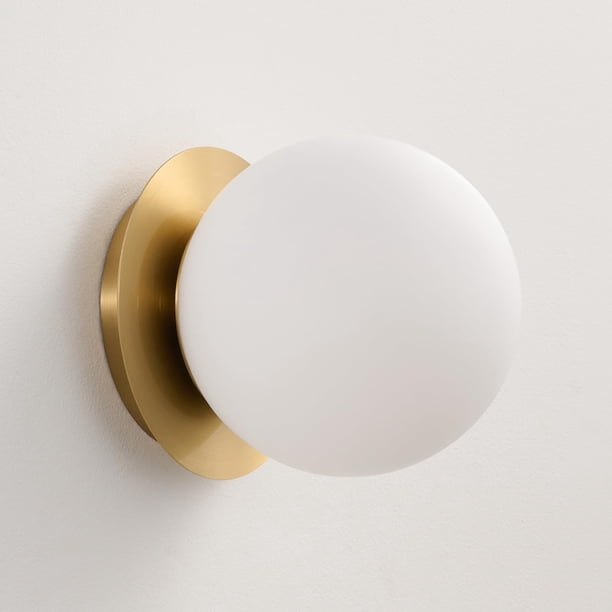 Aplique de Pared HONIEGG Moderno Globo Latón 6 Dorado Estilo Mid Century