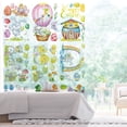 thumbnail image 2 of Easter Glass Sticker Decal Set 9pcs Spring Holiday Decorations Room Home Kitchen Decor Removable Window Wall Door Decorations For Easter Decor Party Supplies, 2 of 5
