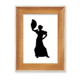 thumbnail image 1 of Fan Dancing Performance Dancer Desktop Wooden Photo Frame Display Picture Art Painting Multiple Sets, 1 of 3