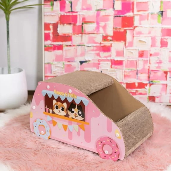 Happy & Polly Donut Car Cat Scratcher