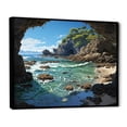 thumbnail image 2 of Designart "Retreat Among Beach Rocks III" Landscapes Floater Framed Wall Decor, 2 of 7