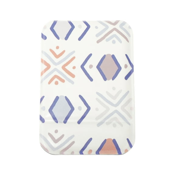 Unique Bargains 1 Pc Women Anti-skid Small Makeup Mirror for Travel Blue Glass