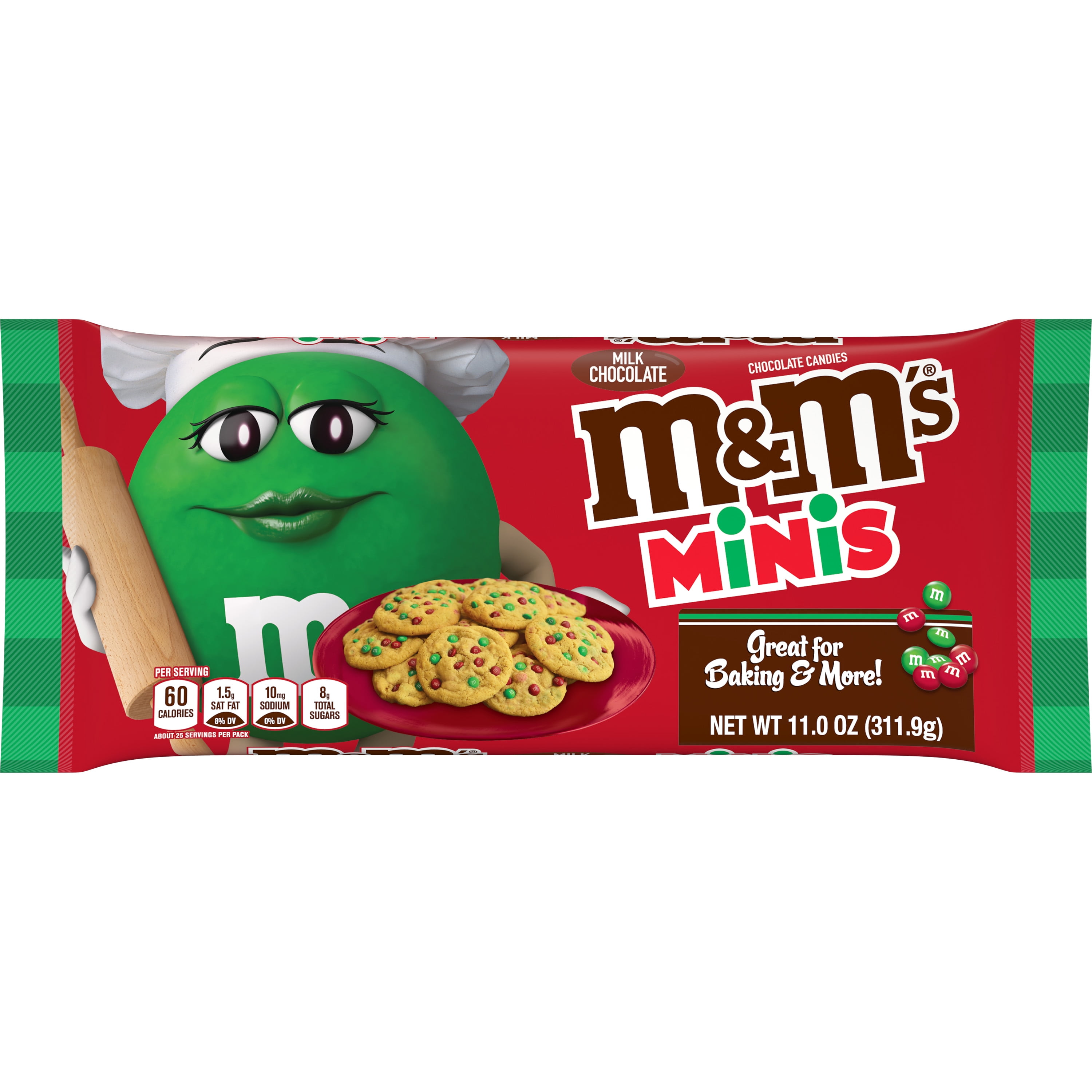 M&M's Minis Milk Chocolate Christmas Candy 11 oz Bag