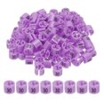 thumbnail image 1 of Marqueurs pour Cintres Numéro 29 Étiquettes Taille de Cintre Clips Ronds Étiquette de Codage Couleur, Violet Rose 100 Pcs, 1 of 6