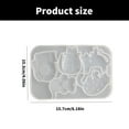 thumbnail image 3 of Multifuntional Jewelry Silicone Molds Cats Shape Pendant Moulds Silicone Keychain Molds for Resin Earrings and Pendants, 3 of 9