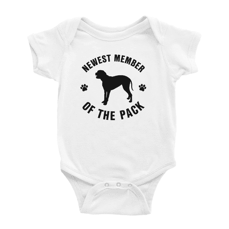 

Newest Member of The Pack Mountain Cur Dog Funny Baby Jumpsuits Boy Girl