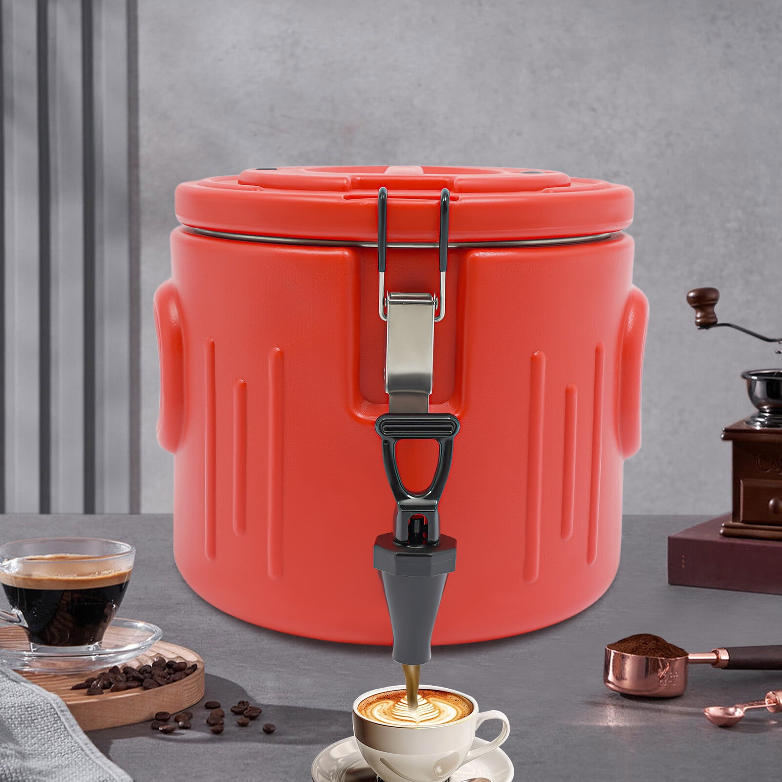 Red Insulated Beverage Containers Insulated Beverage Cooler Insulated Bucket 10L