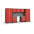 thumbnail image 3 of NewAge Products Pro Series Red 8 Piece Cabinet Set, Heavy Duty 18-Gauge Steel Garage Storage System, Slatwall Included, 3 of 9