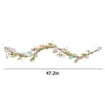 thumbnail image 2 of Gyedtr 47 Inch Easter Eggs Garland 1PCS Spring Artificial Easter Colored Eggs with Flowers Leaves Garland for Mantle Easter Decoration for Holiday Parties Home, 2 of 7