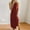 Wine, variant on USSUMA Skirts for Women Trendy Summer Dress Sleeveless Crew Neck Casual Solid Color Split Camisole Maxi Dress Leisure Skirts Comfortable Dresses Birthday My Order Blue Dress Size-M
