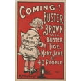 thumbnail image 3 of Richard Felton Outcault 13x18 Black Modern Framed Museum Art Print Titled - Coming! Buster Brown with Buster Tige, Mary Jane and 40 People (1906), 3 of 5