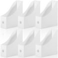 thumbnail image 2 of 6Pcs Magazine File Holder Durable Vertical File Holder Large Capacity Cardboard Magazine Holder Plastic Magazine Rack Multifunctional Magazine Storage Box for Home Office School Desktop, 2 of 10