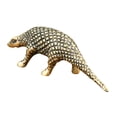 thumbnail image 4 of Brass Pangolin Statue Mini Animal Figurine Desktop Animal Craft (Golden), 4 of 9