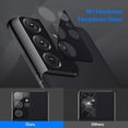 thumbnail image 5 of For Samsung Galaxy S21 Ultra (6.8") Camera Lens Protector HD Clear Tempered Glass Back Camera Protector, Case Friendly, Easy Installation Cover [Black], 5 of 9
