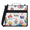 Orange, variant on Jiaoprinted Cute Dog Zipper Binder, Funny Cute Bulldog Animal 3 D-Ring Binder, Multi-Pocket Expanding Organizer Bag with Handle and Shoulder Strap for Travel Work