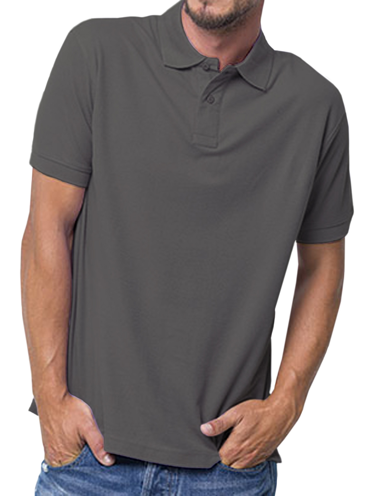 Grey polo shirts for juniors Clearance