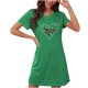 thumbnail image 1 of Camisón corto de talla grande para mujer, camisón de manga corta con estampado de pecho a la moda, camisón para mujer, 1 of 2