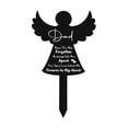 thumbnail image 4 of AMLESO Plaque Commémorative Plaque Commémorative Jardin Piquet Décor de Tombe Signe pour Toujours pour Papa, 4 of 8
