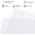 thumbnail image 3 of Yumcute Bathtub Mat Non Slip Shower Mat, Drainage Mat Toilet Mats Machine Washable Rubber Shower Mat with Drain Holes Suction Cups, 3 of 13