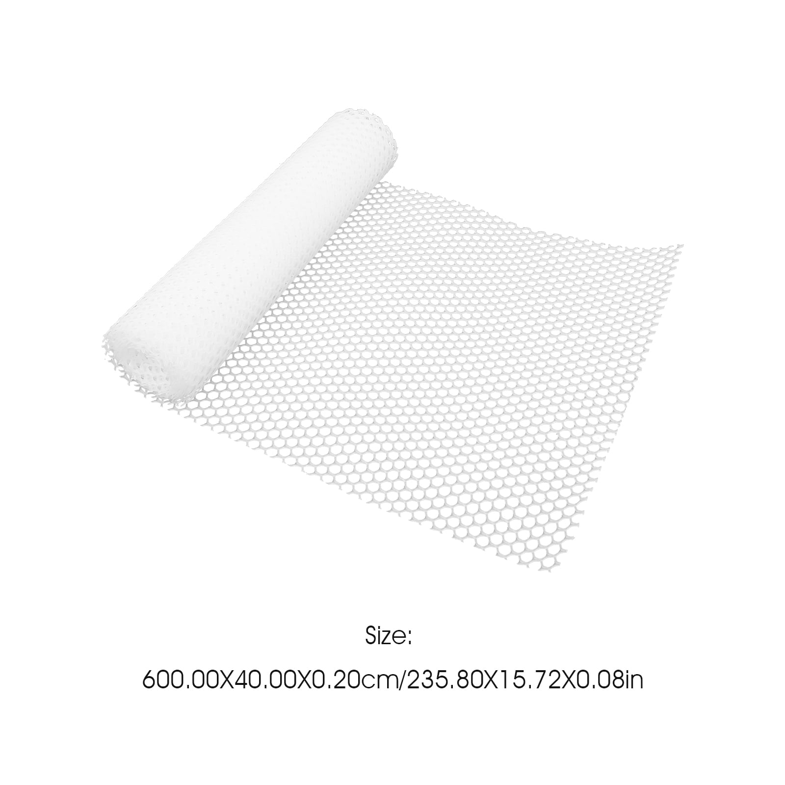 FONDOTIN Plastic Netting 1Pack White Mesh for Garden and Balcony Animal Barriers 117.90X15.72X0.08in