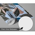thumbnail image 6 of S4Sassy Modern Abstract Floral Wallpaper - Blue Wall Covering, 25" x 360" Self-Adhesive Vinyl Walls Paper, Decorative Walls Wrap, Easy DIY Wall Covering For Bedroom, Cabinets, Living Spaces, 6 of 9