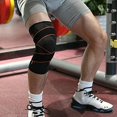 thumbnail image 4 of Rodillera JAMW para ligamento deportivo Osteoartritis Tendinitis Neopreno Naranja Sencillez, 4 of 5