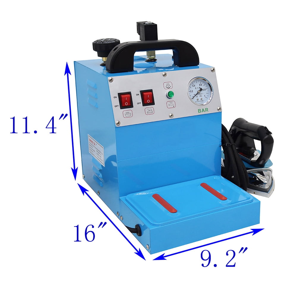EQCOTWEA Industrial Steam Iron Electric Iron Boiler for Clothing Curtain with Water Tank 220V 1600W