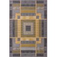 thumbnail image 1 of Designer Home Angles Area Rug 702-25071 Ambience Silver Boxes Lines, 1 of 1