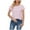 Pink, variant on Plebaso Women's Dressy Blouses Casual Crew Neck Short Sleeve Eyelet Shirts Loose Summer Tunics for Women