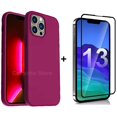 thumbnail image 1 of Funda de silicona rosa roja para iPhone 13 Pro, 1 of 3