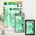 thumbnail image 4 of Designart 'Tropical Palm Green Leaves Under White Rectangle' Nautical & Coastal Framed Art Print, 4 of 4