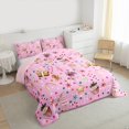 thumbnail image 3 of Homewish Cute Gingerbread Man Queen Comforter Set, Yummy Christmas Cake Bedding Sets, Cartoon Polkadots Reversible Bedding Comforter Set, Breathable Home Decor, 3pcs, 3 of 8