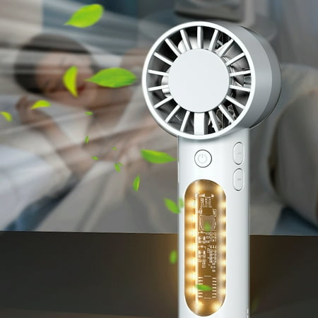 

Xtnmypj Mini Portable Fan With Night Light Portable Pocket Fan - Battery Charging Fan 3600mah - Outdoor Activities 3-15 Working Hours - Summary