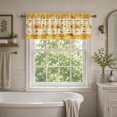 thumbnail image 2 of SPXUBZ Sunflower Window Valance Curtain Yellow Floral Pattern Rod Pocket Kitchen Curtain Country Farmhouse Decor, 2 of 5