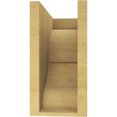 thumbnail image 4 of 6"W x 12"D x 12"H Classic Asheboro Rough Cedar Woodgrain TimberThane Corbel, Primed Tan, 4 of 6