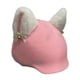 thumbnail image 1 of Funda para casco con orejas de gato, accesorios para casco, gorro de punto práctico y versátil, Blanco rosa, 1 of 9