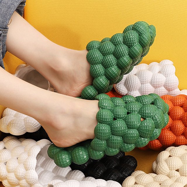 Bolsa Pantuflas de spa de fondo plano Color sólido Moda Diseño cóncavo convexo para mujeres Hombres Ndcxsfigh Para Estrenar