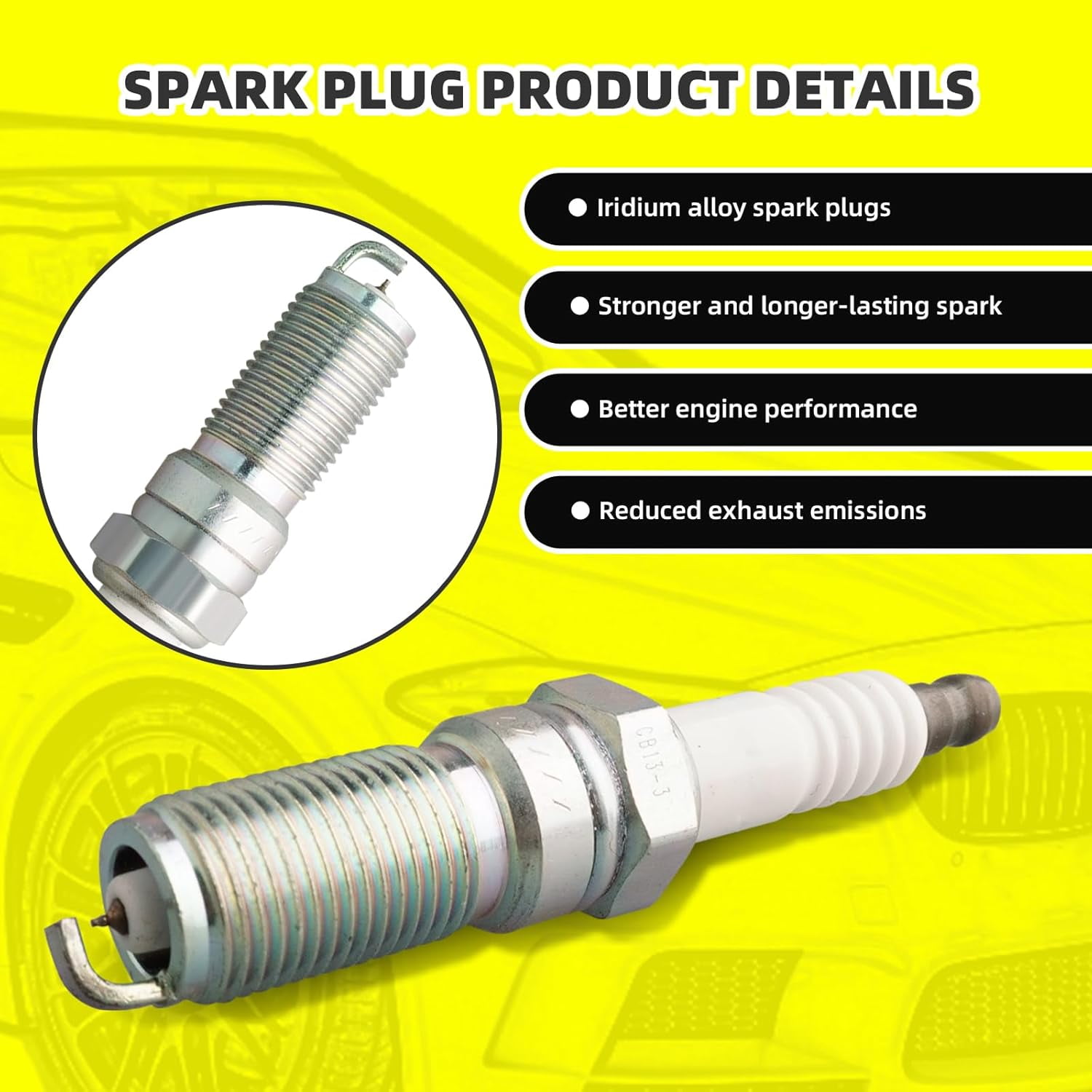 MOAUTO Set of 4 Ignition Coils Pack UF619 90919-02252 & 4 PCS Iridium Spark Plugs Compatible with Toyota, Scion, Lexus, Corolla, Matrix Prius V Plug-In Vibe xD CT200h