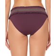thumbnail image 2 of Bleu by Rod Beattie Stitched-Band Bikini Bottoms Women's Size 8 Aubergine, 2 of 3