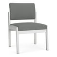 thumbnail image 1 of Lenox Steel Reception Waiting Armless Guest Chair / Silver Steel / Light Gray, 1 of 5