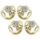 thumbnail image 1 of Aretes de Perezoso VenDepot 2 Pzas Color Oro metal, 1 of 2