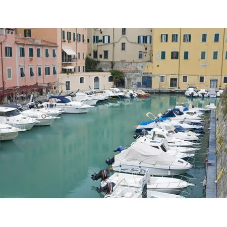 Royal Canal In The Port Of Livorno Tuscany Italy Europe Print